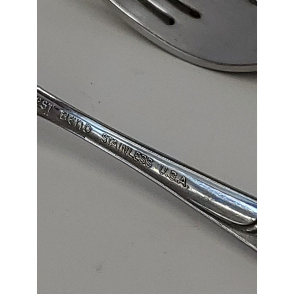 Forks-West Bend Twilight Rose (Set Of 3) Stainless Steel By‎ Oneida Silver(1979) - Picture 4 of 10